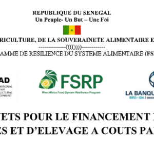 APPEL A PROJETS POUR LE FINANCEMENT DE PROJETSAGRICOLES ET D’ELEVAGE A COUTS PARTAGES: Guichet 1